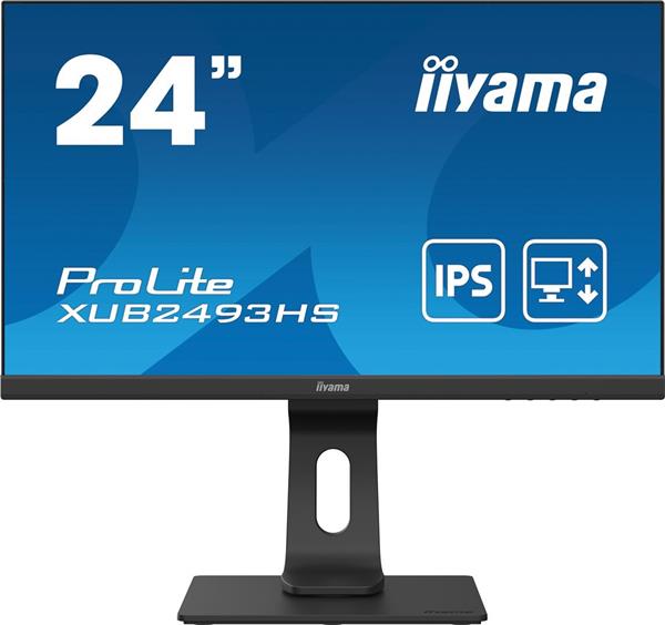 iiyama ProLite XUB2493HS-B4 - LED monitor - 24" (23.8" zobrazitelný) - 1920 x 1080 Full HD (1080p) @ 75 Hz - IPS - 250 cd/m2 - 10