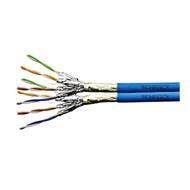 Kabel F/FTP Cat.6a 500 MHz 2x(4x2xAWG23),LS0H modrý,Dca,500m