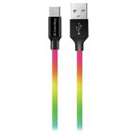 Colorway Datový Kabel Usb /Type-C/ 1m/ 2.4A/ Multicolor