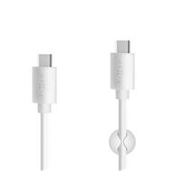 Kabel FIXED USB-C/USB-C, 1m, PD, 60W, bílý