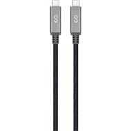 TIGO USB-C to USB-C pletený kabel vesmírně šedý 1,8m