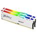 Kingston FURY Beast DDR5 64GB (Kit 2x32GB) 6400MT/s DIMM CL32 RGB EXPO White