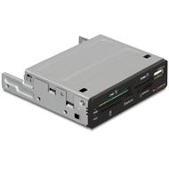 DeLock Multipanel 3,5" USB2.0 43in1 5xSlot+USB, černá