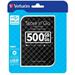 VERBATIM HDD 2.5"  500GB Store 'n' Go Portable Hard Drive USB 3.0, Black