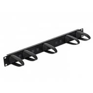 Delock 19” Cable Management Panel universal black