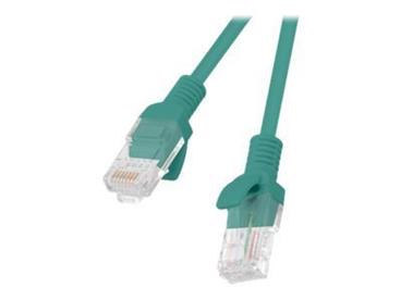 LANBERG Patch kabel CAT.5E UTP 0.25M zelený Fluke Passed