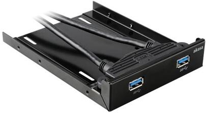 AKASA - 2.5" SSD & HDD adaptér s 2x USB 3.0