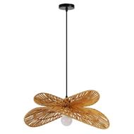 IMMAX BOHO MARIPOSA designové závěsné svítidlo, D50cm, E27, přírodní juta