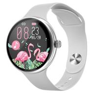 IMMAX chytré hodinky Lady Music Fit/ 1,1" LCD/ MT2502D/ BT 4.2/ IP67/ Android 4.0/ iOS 8.0/ dámské/ čeština/ stříbrné