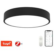 IMMAX NEO RONDATE SLIM SMART stropní svítidlo 80 x 7cm 65W černé Zigbee 3.0, TUYA