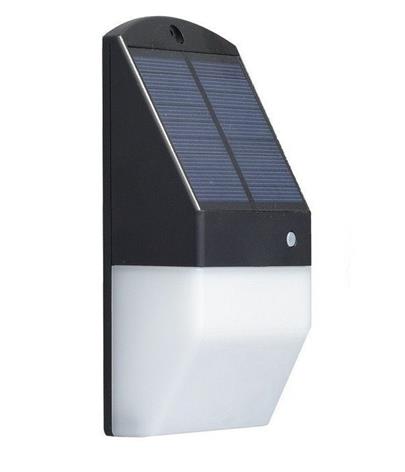 IMMAX venkovní solární LED osvětlení s čidlem/ 1,2W/ 3000K a 6000K/ 350lm/ IP65/ černé
