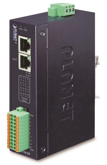 Industrial EtherCAT Slave I/O Module with Isolated 16-ch Digital Input (-40 to 75 C, 9~48V DC, 2 x RJ45 bus interface, B