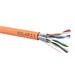 Instalační kabel Solarix CAT6A STP LSOHFR B2ca s1a d1 a1 500m/cívka oranžový