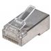 INT Modular Plug, Cat5e, RJ45, Shielded, 15µ, For Stranded Wire, 100 pcs., Jar