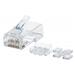INT Modular Plug, Cat6A, RJ45 with Liner, Unshielded, 15µ, For Solid Wire, 80 pcs., Jar