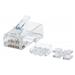 INT Modular Plug, Cat6A, RJ45 with Liner, Unshielded, 15µ, For Stranded Wire, 80 pcs., Jar