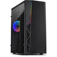 INTER-TECH B-02 RGB Midi Tower, window, black