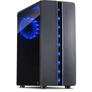 INTER-TECH Thunder Midi Tower, window, black