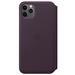 iPhone 11 Pro Max Leather Folio - Aubergine