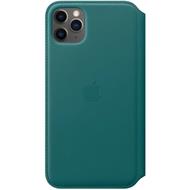 iPhone 11 Pro Max Leather Folio - Peacock