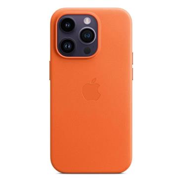 iPhone 14 Pro Leather Case with MagSafe - Orange