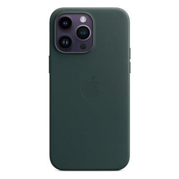 iPhone 14 Pro Max Leather Case with MS- Forest Gre