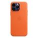 iPhone 14 Pro Max Leather Case with MS - Orange