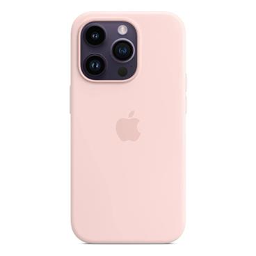 iPhone 14 Pro Max Silicone Case with MS-Chalk Pink