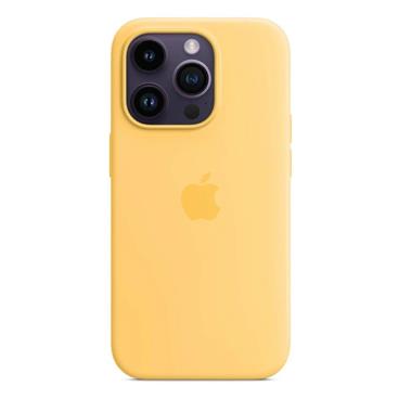iPhone 14 Pro Silicone Case with MS - Sunglow