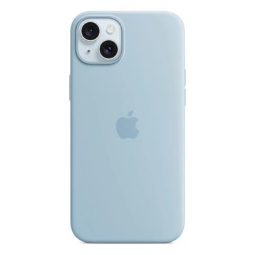 iPhone 15+ Silicone Case with MS - Light Blue