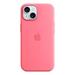 iPhone 15 Silicone Case with MS - Pink