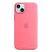 iPhone 15+ Silicone Case with MS - Pink