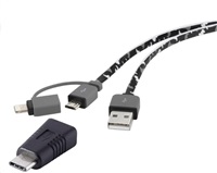 IPhone/iPod/iPad nabíjecí kabel/datový kabel Renkforce RF-4263363, 20.00 cm, maskáčová