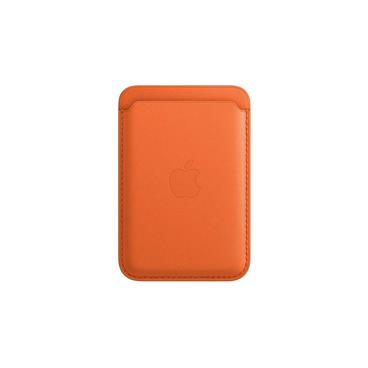 iPhone Leather Wallet with MagSafe - Orange