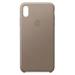 iPhone XS Leather Case - Taupe