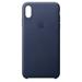iPhone XS Max Leather Case - Midnight Blue