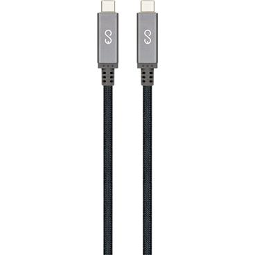iWant USB-C Thunderbolt 3 pletený kabel vesmírně šedý 1m
