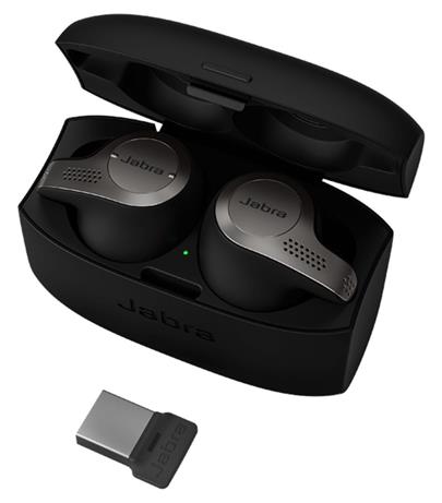 Jabra Evolve 65t, Titanium Black, MS (USB dongle)