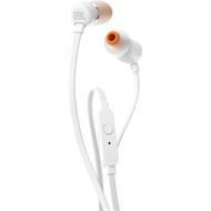 JBL T110 - white (Pure Bass, plochý kabel, mikrofon)