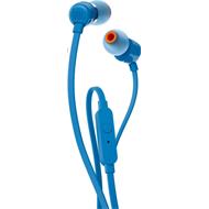 JBL Tune 110 - blue (Pure Bass, plochý kabel, mikrofon)