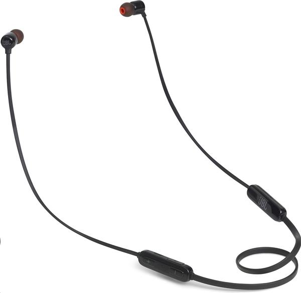 JBL Tune 110BT - black (Pure Bass, Magnetický kabel, 3tlačítkový dálkový ovladač)