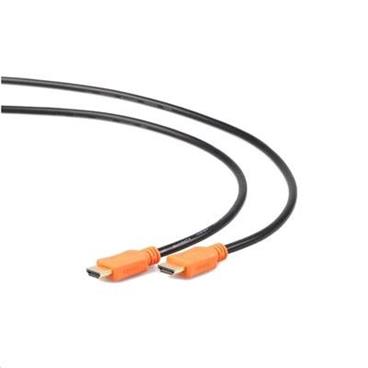 Kabel C-TECH HDMI-HDMI            3m, 1.4, M/M stíněný, zlacené kontakty, CCS, ethernet, černý