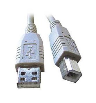Kabel C-TECH USB A-B 1,8m 2.0, černý