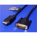Kabel DisplayPort DP M -> DVI M, 3m