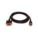 Kabel DVI (18+1) M- HDMI M, 3m, černá, Logo