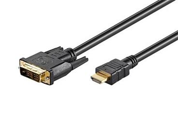 Kabel DVI-D(M) single /HDMI M, 3m