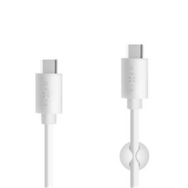 Kabel FIXED USB-C/USB-C, 1m, PD, 60W, bílý