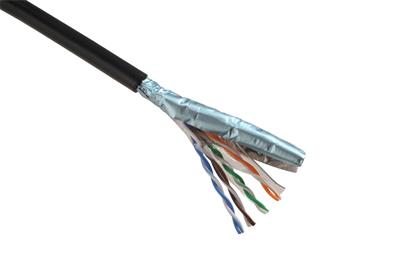 Kabel FTP drát c5e venkovní, 305m Solarix