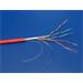 Kabel FTP kulatý, kat. 5e, 100m, lanko, červený