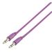 Kabel jack 3.5mm stereo, propojovací 1m - fialový